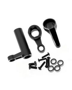 Integy 32473BLACK Alloy Machined Steering Bell Crank Set for Traxxas 1/8 Sledge 4WD Monster Truck