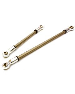Integy OBM-1360SILVER CNC ALLOY MACHINED FRONT STEERING LINKAGES 