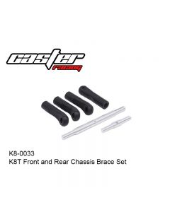 Caster Racing K8-0033 K8T Front and Rear Chassis Brace Set for Truggy