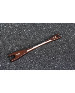 Koswork 13235 Steel Turnbuckle Wrench (3.2mm & 5.5mm) (for Associated Cars & 3mm Nut)