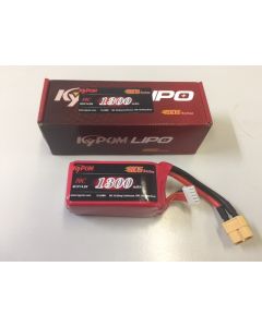 KYPOM 1300MAH 50C 4S (14.8V) SOFT CASE RACE DRONE LIPO BATTERY (XT60) CONNECTOR