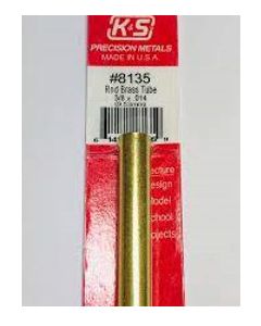 K&S 8135 ROUND BRASS TUBE .014 WALL (12in LENGTHS) 3/8in - 9.53mm