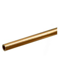 K&S 8129 ROUND BRASS TUBE 3/16 OD x .014 WALL (12in length/ 1pc) 