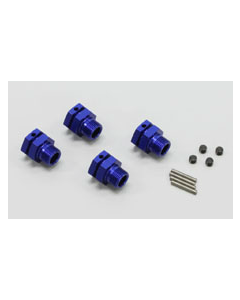 Kyosho IFW327BL Wheel Hub (M/ST-R) (Blue/4pcs) 1/8