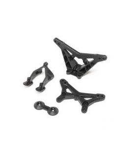Losi LOS214012 Front and Rear Shock Tower including Wing Stay, Mini-B