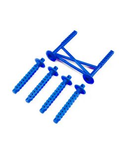 Losi LOS241051 Rear Body Support and Body Posts, Blue LMT