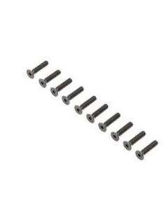 Losi LOS255020 Flat Head Screws, Stl, BO, M4 x 18mm (10)