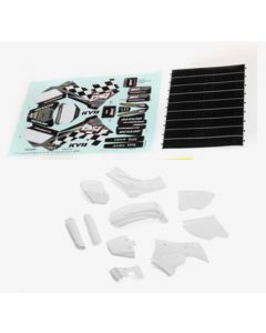 Losi LOS260005 White Plastics with Wraps, ProMoto-MX