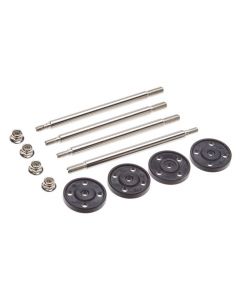 Losi LOS253005 Fr/Rr Shock Shaft & Piston Set: 1/5 4WD DB XL