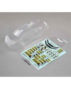 Losi TLR230011 Clear Body Set, w/Stickers, 22T 4.0 1/10