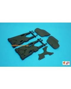 Losi TLR244038 Rear Arms, Inserts, Guards (2), 8X