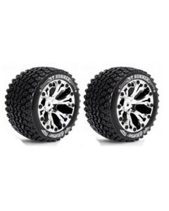 Louise LT3209C ST Hummer Tyre 0-Offset on Chrome Rim (2pcs) 1/10