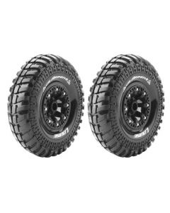 Louise LT3237VB CR-Ardent Super Soft Crawler Tyre 2.2/ Black Rim 12mm Hex (2pcs) 1/10