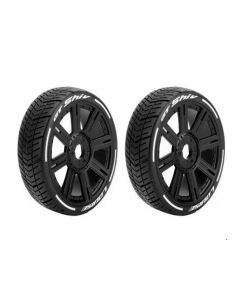 Louise 3284VB GT SHIV Black Wheel/Tyre Super Soft MFT - Hex 17mm (2pcs) 1/8