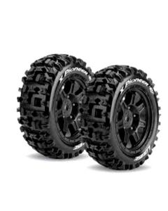 Louise 3296B X-Pioneer Rim & Monster Truck Tyre MFT For X-MAXX 24mm Hex 2pcs 1/5