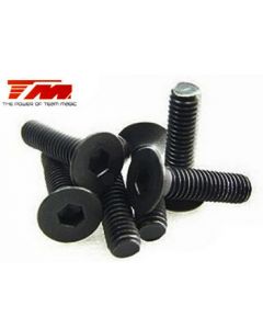 Team Magic 126314 3x14mm Steel FH Screw (6)