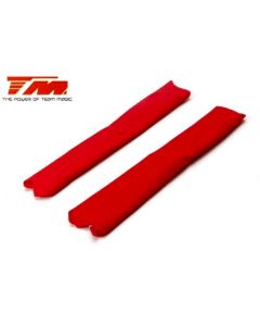 Team Magic 562018R Rear Shock Absorber Dust-free Protection - Red 2pcs