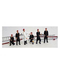 Model Power 5738 Fire Fighters - 6 Pieces - HO Scale