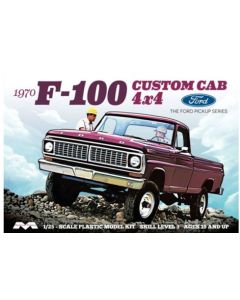 Moebius 1230 1:25 1970 F-100 Ford Custom CabTruck Plastic Model Kit