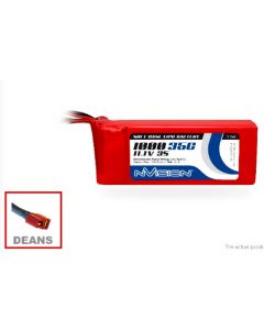 nVision 1854 LiPo Battery 1000mAh 3S 11.1V 35C (Deans plug)