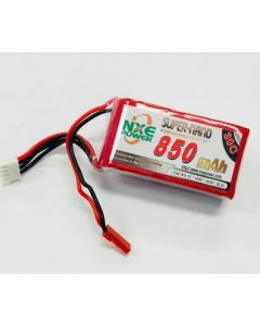 NXE 3S850 Lipo Battery 1.1V 850mAh 30C Soft case w/JST