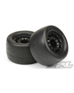 PROLINE 10116-18 PRIME 2.8" TRAXXAS STYLE STREET TIRES MOUNTED WITH  F-11  WHEEL 17mm 2pcs 1/10