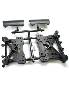 Robitronic 25005 Shock Tower & Bumper Front & Rear Protos
