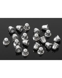 RC4WD Z-S1722 M3 Flanged Acorn Nuts (Silver)