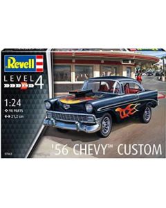 Revell 07663  '56 Chevy Custom Plastic Model Kit 1/24