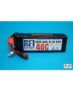 RFI 4110 Lipo Battery 22.2V, 2650mAh, 40C, Deans Connector