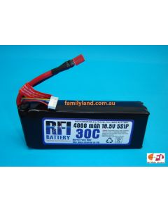 RFI 4200 Lipo Battery 18.5V, 4000mAh, 30C, Deans Connector