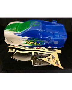 River Hobby R0025 VRX-1 Truggy Painted Body Blue,Green and White 1/10