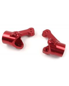 Robitronic 27054R CNC Front Wheel Hub Set (Red Anodized)
