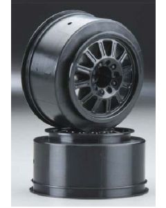 Jconcepts 3322B Rulux - Slash Rear Wheel Black (2pcs) 1/10 1/10