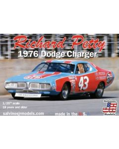 Salvinos JR Models RPDC1976D Richard Petty 1976 Dodge Charger 1/25