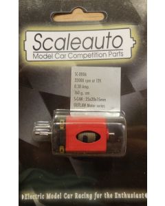 Scaleauto SC-0006 Motor OUTLAW-Red, 32000rpm/12v, 0.30Amp, 160g, S-Scan: 25x20x15mm