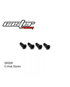 Caster Racing SK026 C-Hub  Step Screws (4pcs)
