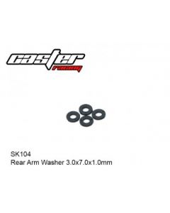 Caster Racing SK104 Rear Arm Washer 3x7x1.0mm 4pcs