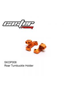 Caster Racing SKOP008 Rear Aluminm Orange Turnbuckle Holder (L & R) (Hop-up for SK050)