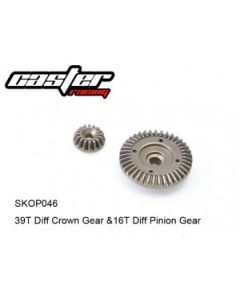 Caster Racing SKOP046 39T Diff Crown Gear &16T Diff Pinion Gear