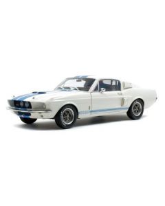 Solido 1802901 1967 Shelby Mustang GT500 White/Blue Stripes 1/18