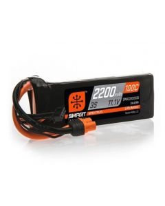 Spektrum 22003s100 2200mAh 3S 11.1V 100C Smart LiPo Battery with IC3 Connector