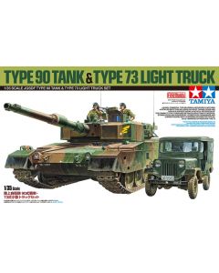 Tamiya 25186 JGSDF Type 90 Tank & Type 73 Light Truck Set Ltd Ed 1/35