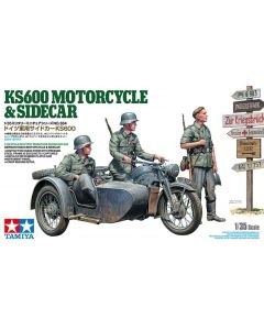 Tamiya 35384 German KS600 Motorcycle & Sidecar 1/35