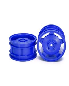 Tamiya 54682 Star-Dish Wheels (Blue) Buggy Rear 2pcs 1/10
