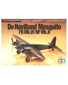 Tamiya 60747 De Havilland Mosquito FB Mk VI/NF Mk II Plastic Model Kit 1/72