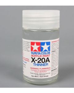 Tamiya 81030 Acrylic Paint Thinner X-20A 46ml