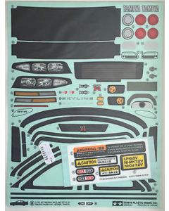 Tamiya 9495839 Sticker/Masking for Nissan GTR R33