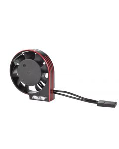 Team Corally 53116-1 Ultra High Speed Cooling Fan XF-4 w/BEC Connector - 40mm - Black-Red