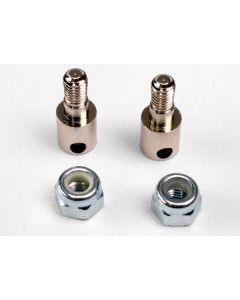 Traxxas 3180 Rod guides (2)/ 3mm nylon locknuts (2) 